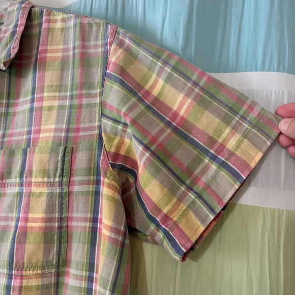 Vintage Abercrombie Grandmacore Plaid Blouse Sz Medium - Picture 5 of 8